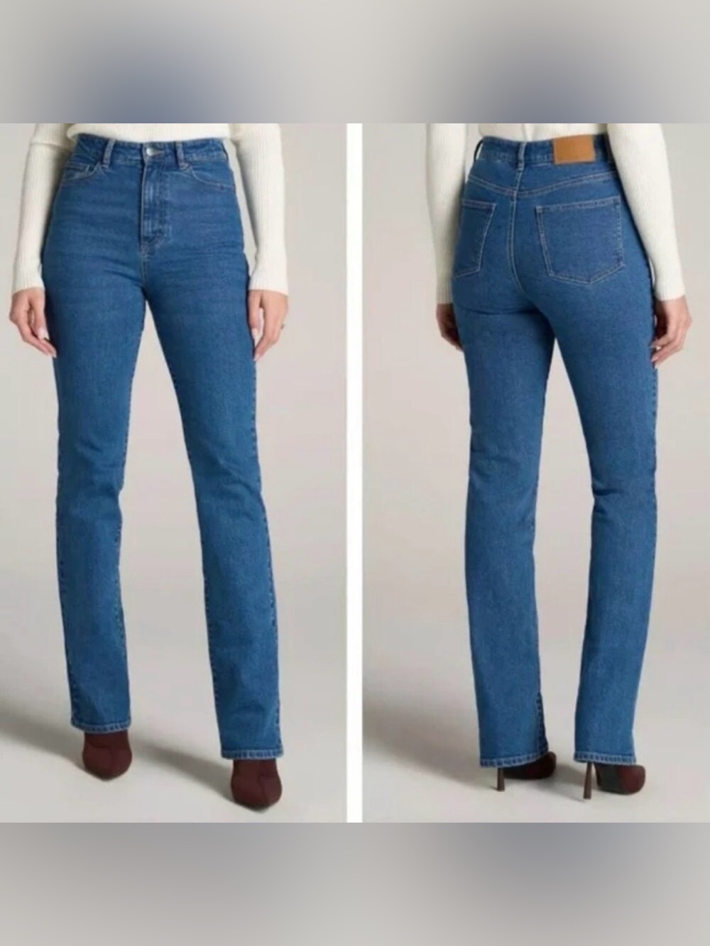 AMERICAN TALL BRITNEY HIGH RISE BOOTCUT JEANS DENIM sz 29/35